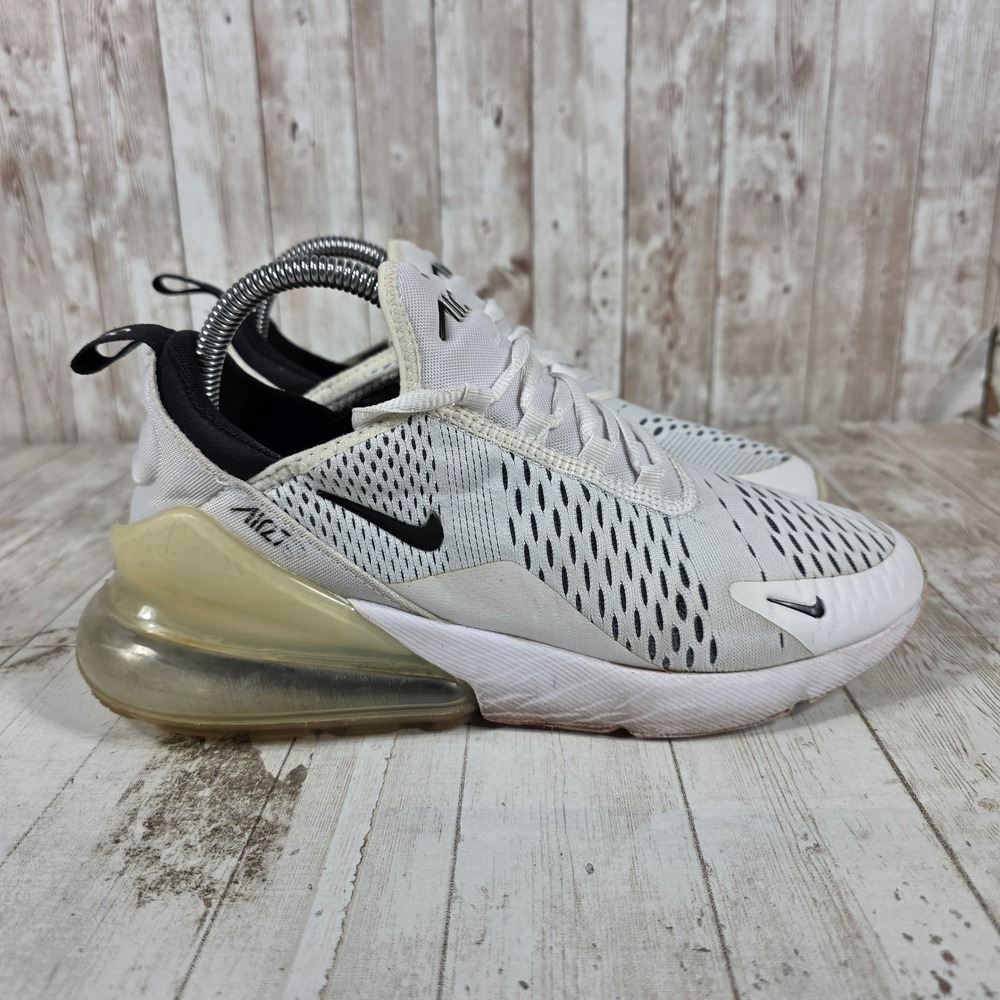 Nike Air Max 270 Womens White Black Running Shoes AH6789-100 Size 8.5